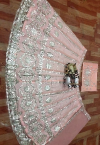 foil embroidery work Lehenga